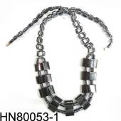 Hematite Pendant Beads Stone Chain Choker Fashion Women Necklace